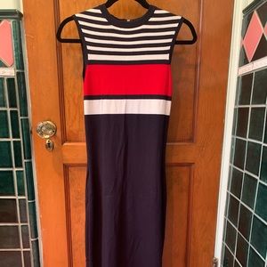 Warehouse Red, White & Blue Maxi Bodycon Dress